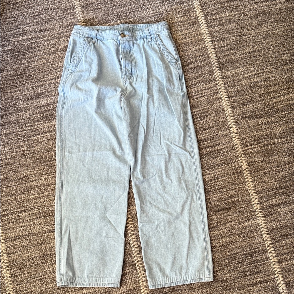 XiRENA Light Blue Boyfriend Jeans, high rise
